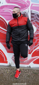 Black/Red Puffer Jacket