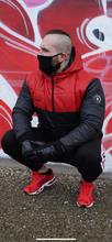 Load image into Gallery viewer, Black/Red Puffer Jacket