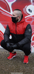 Black/Red Puffer Jacket